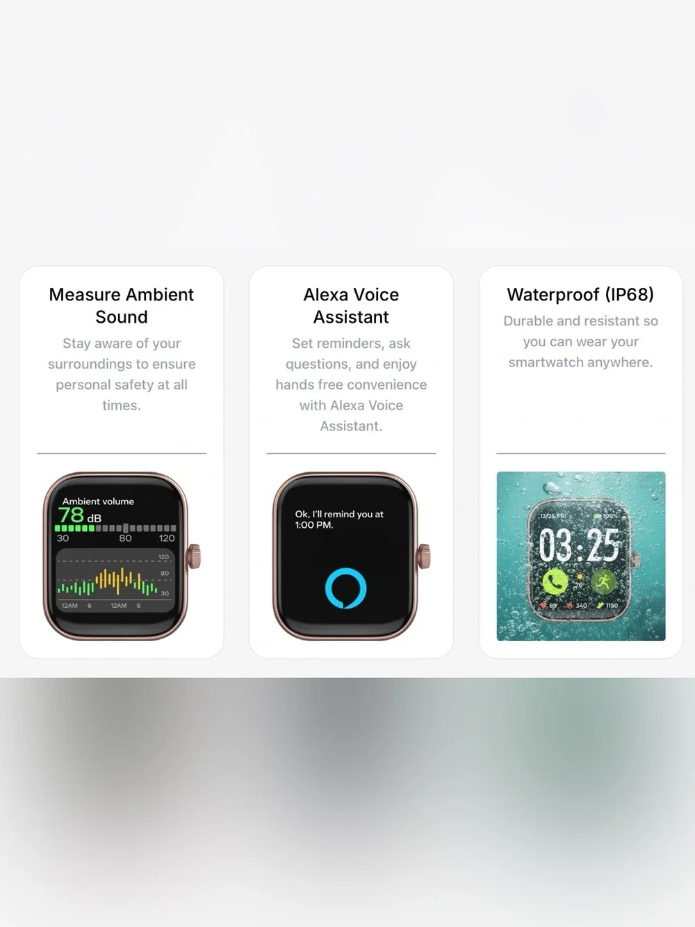 Spade & Co Rose Gold Health Smartwatch